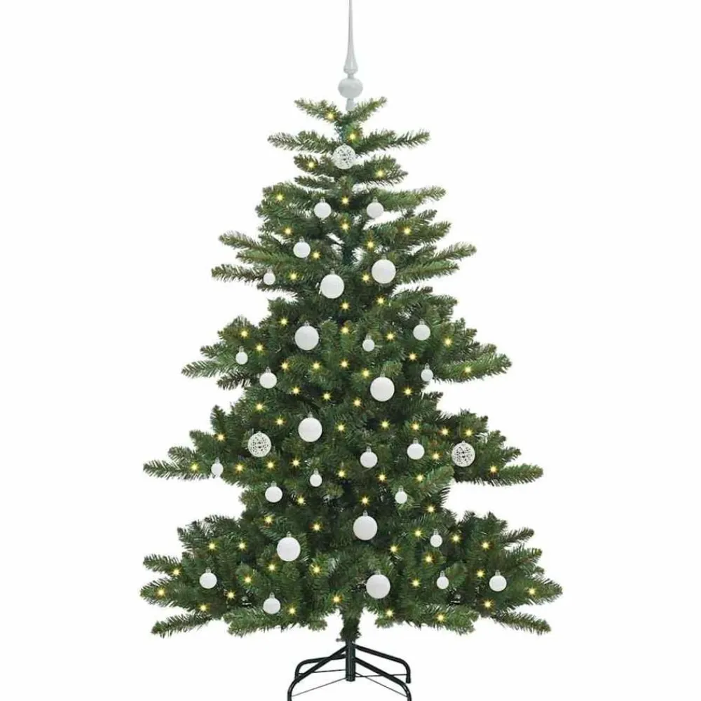 vidaXL Decoración-Árbol de Navidad artificial con ramas articuladas 150 cm