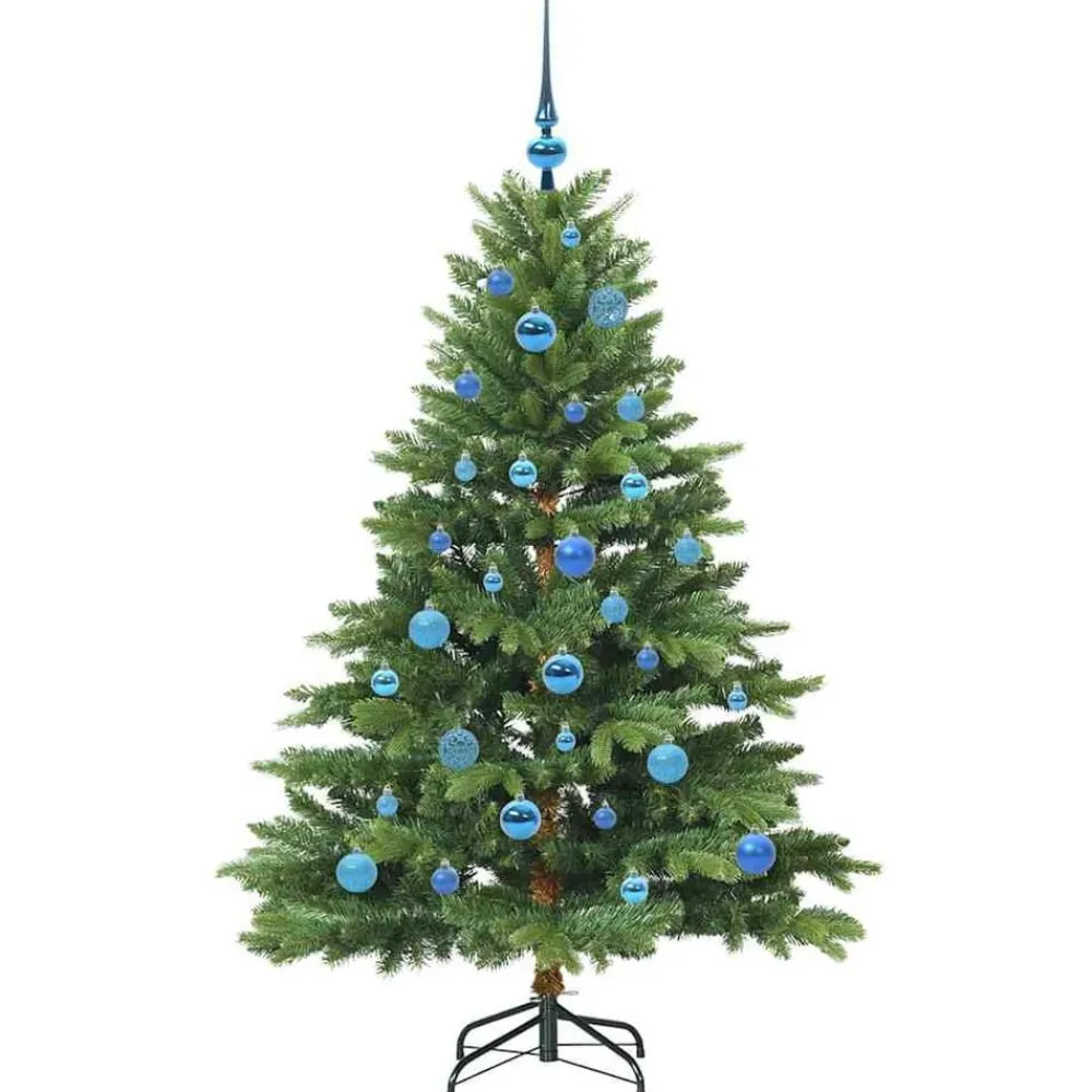 vidaXL Decoración-Árbol de Navidad artificial con 150 LED 150 cm PE y PVC