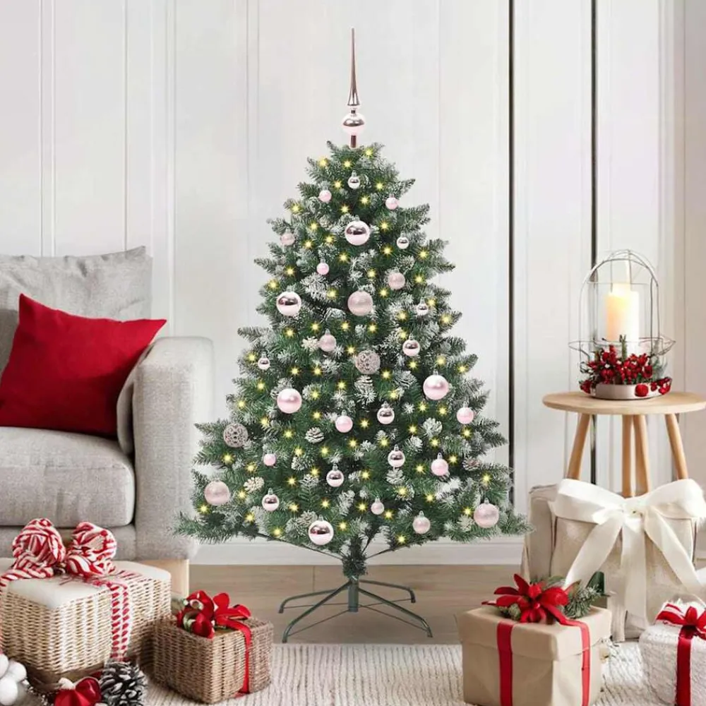 vidaXL Árbol de Navidad artificial Verde 120 cm PVC, Plástico y Acero Best