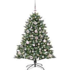vidaXL Árbol de Navidad artificial Verde 120 cm PVC, Plástico y Acero Best
