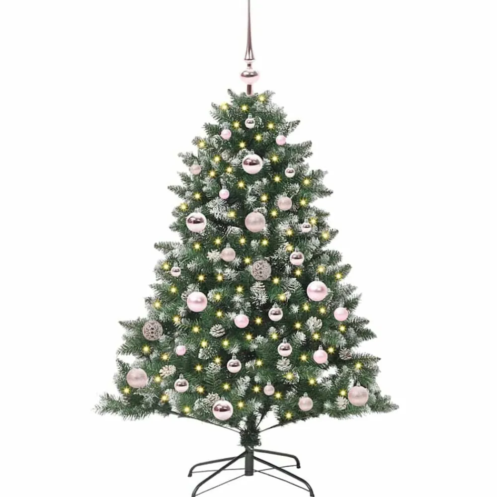 vidaXL Árbol de Navidad artificial Verde 120 cm PVC, Plástico y Acero Best