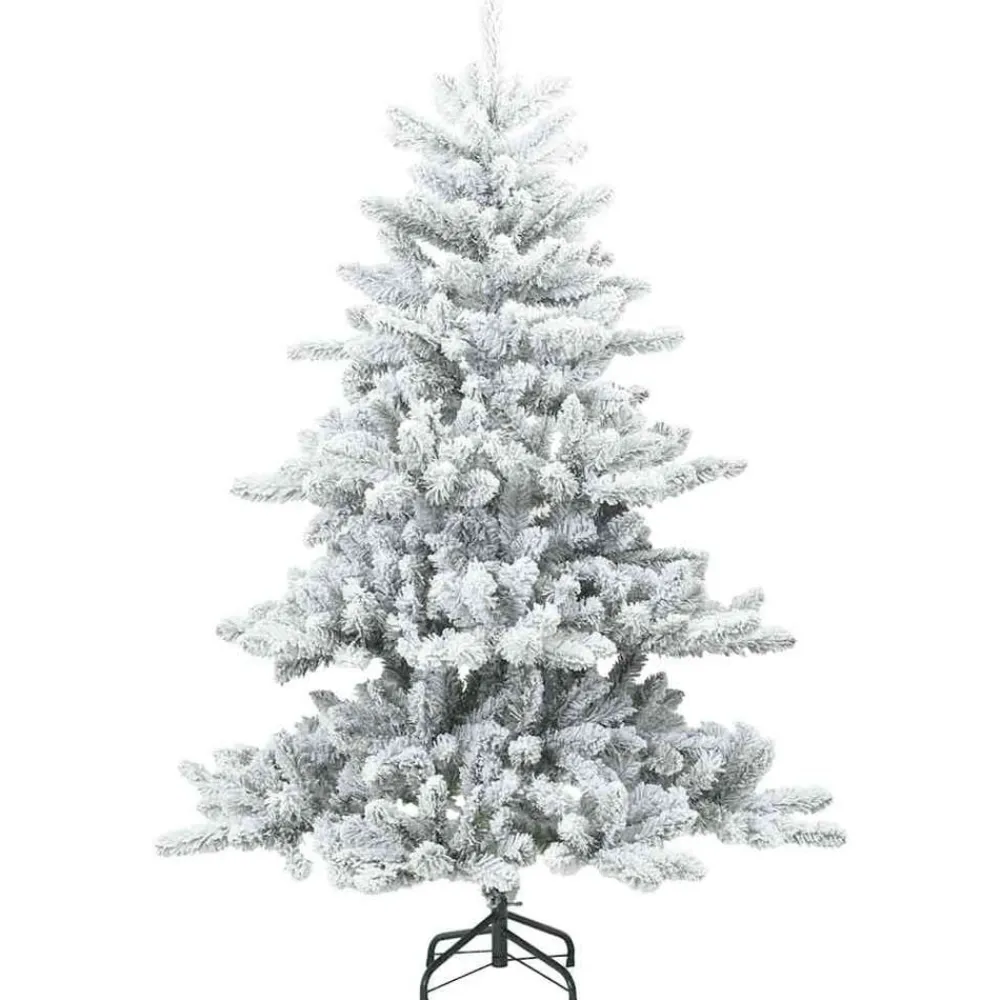 vidaXL Árbol de Navidad artificial con ramas articuladas 150 cm White Outlet