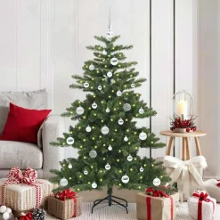 vidaXL Árbol de Navidad artificial con ramas articuladas 150 cm Verde Online