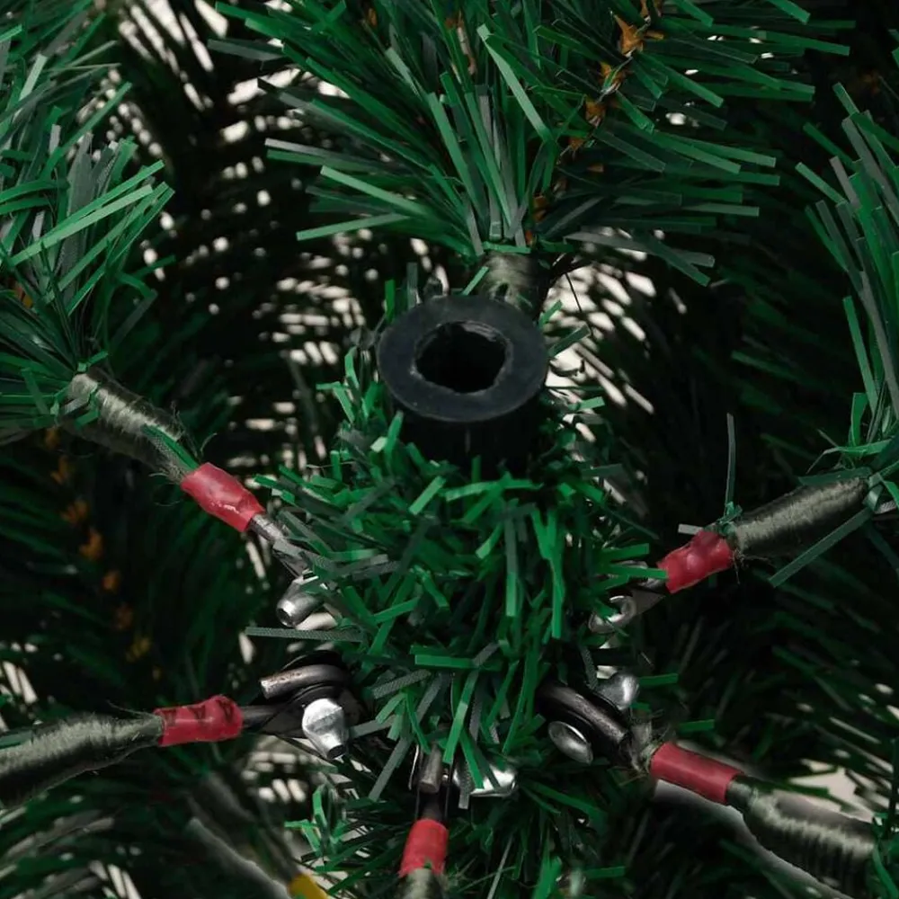vidaXL Decoración-Árbol de Navidad artificial Verde 150 cm PVC, Metal y Plástico