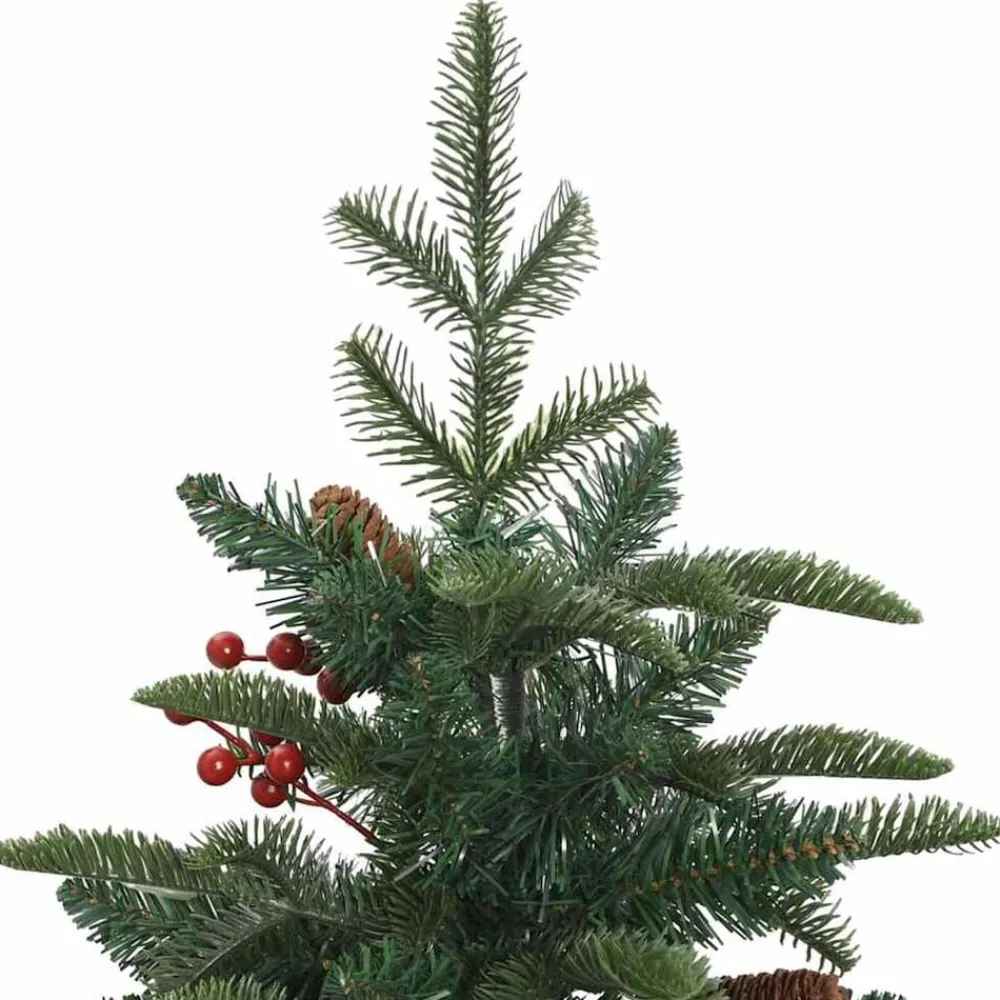 vidaXL Decoración-Árbol de Navidad artificial Verde 150 cm PVC, Metal y Plástico
