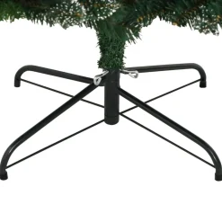 vidaXL Decoración-Árbol de Navidad artificial con bisagras y frutos rojos 120 cm
