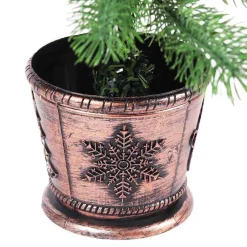 vidaXL Decoración-Árbol de Navidad con 150 LED con soporte Verde 65 cm PE