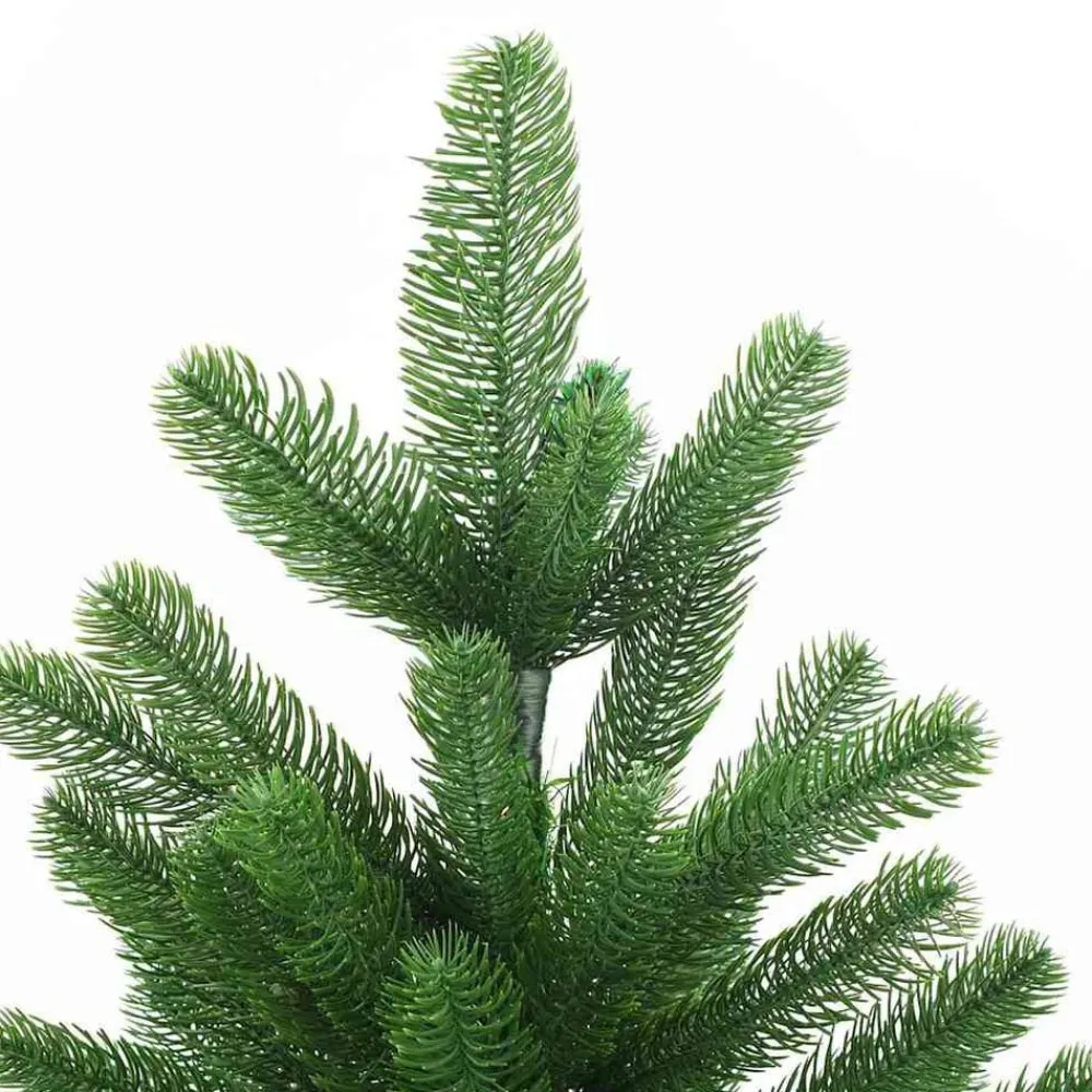 vidaXL Decoración-Árbol de Navidad con 300 LED con soporte Verde 180 cm PE