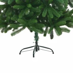 vidaXL Decoración-Árbol de Navidad con 300 LED con soporte Verde 180 cm PE