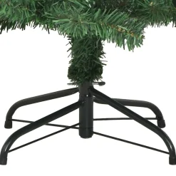 vidaXL Árbol de Navidad con 150 LED con soporte 120 cm PVC Verde Clearance
