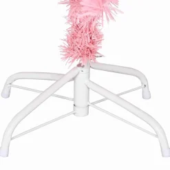 vidaXL Árbol de Navidad con 150 LED con soporte 120 cm PVC Rosa Online