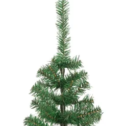 vidaXL Decoración-Árbol de Navidad con 150 LED con soporte 120 cm PVC