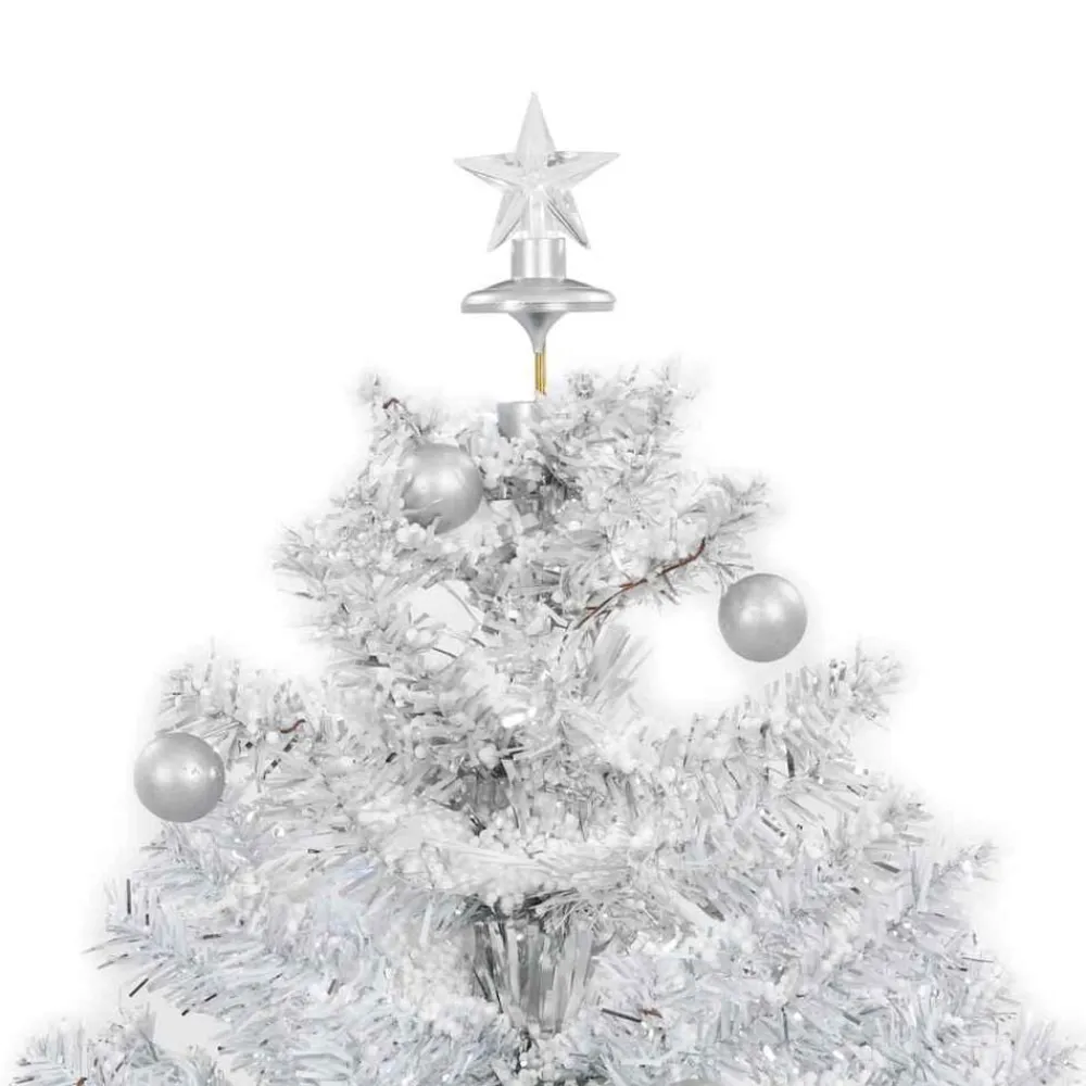 vidaXL Árbol de Navidad con nieve con base en paraguas 75 cm Blanco Sale