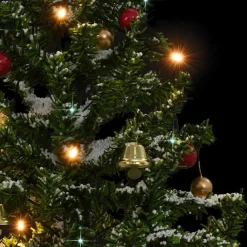vidaXL Decoración-Árbol de Navidad con nieve con base en paraguas 75 cm