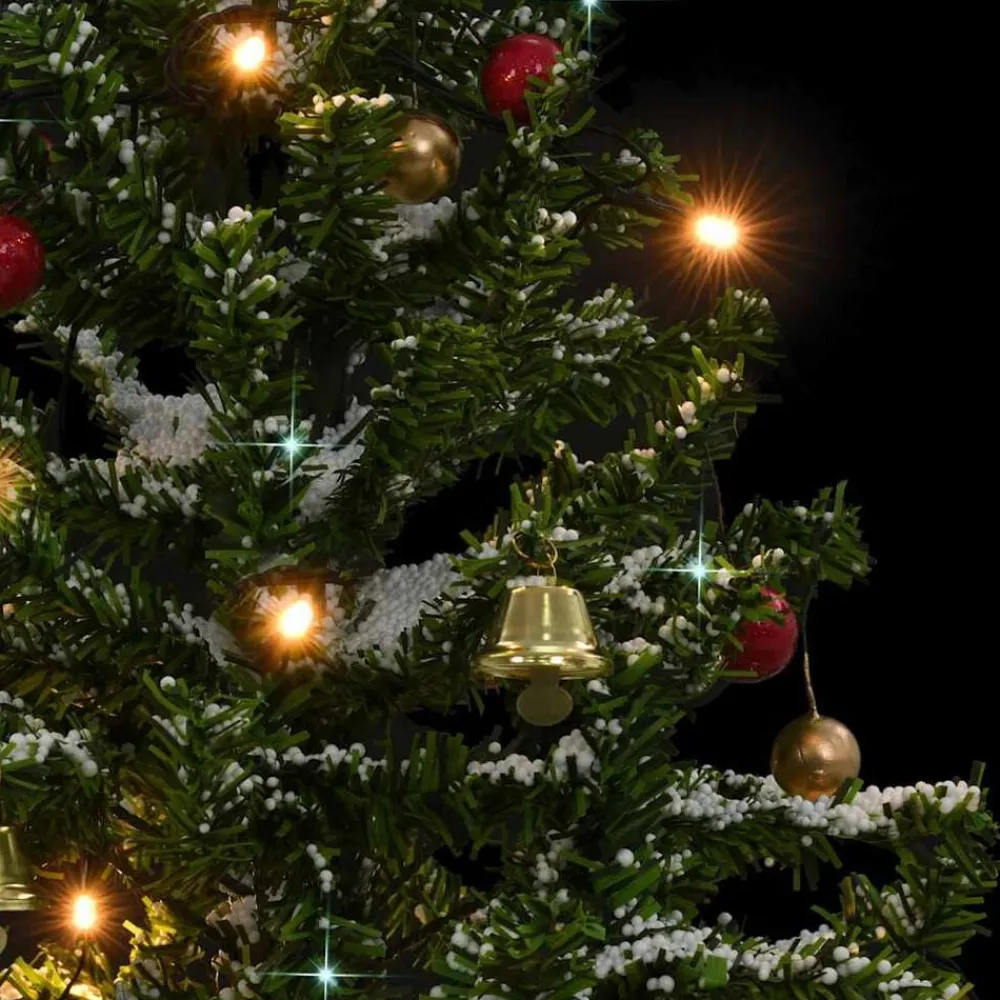 vidaXL Decoración-Árbol de Navidad con nieve con base en paraguas 75 cm