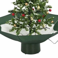 vidaXL Decoración-Árbol de Navidad con nieve con base en paraguas 75 cm