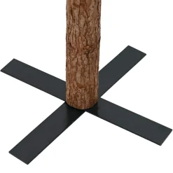 vidaXL Decoración-Árbol de Navidad Delgado con 300 LED con soporte Verde 180 cm