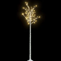 vidaXL Árbol de Navidad LED blanco cálido sauce interior exterior 2,2m Blanco cálido Outlet