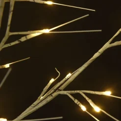 vidaXL Árbol de Navidad LED blanco cálido sauce interior exterior 2,2m Blanco cálido Outlet