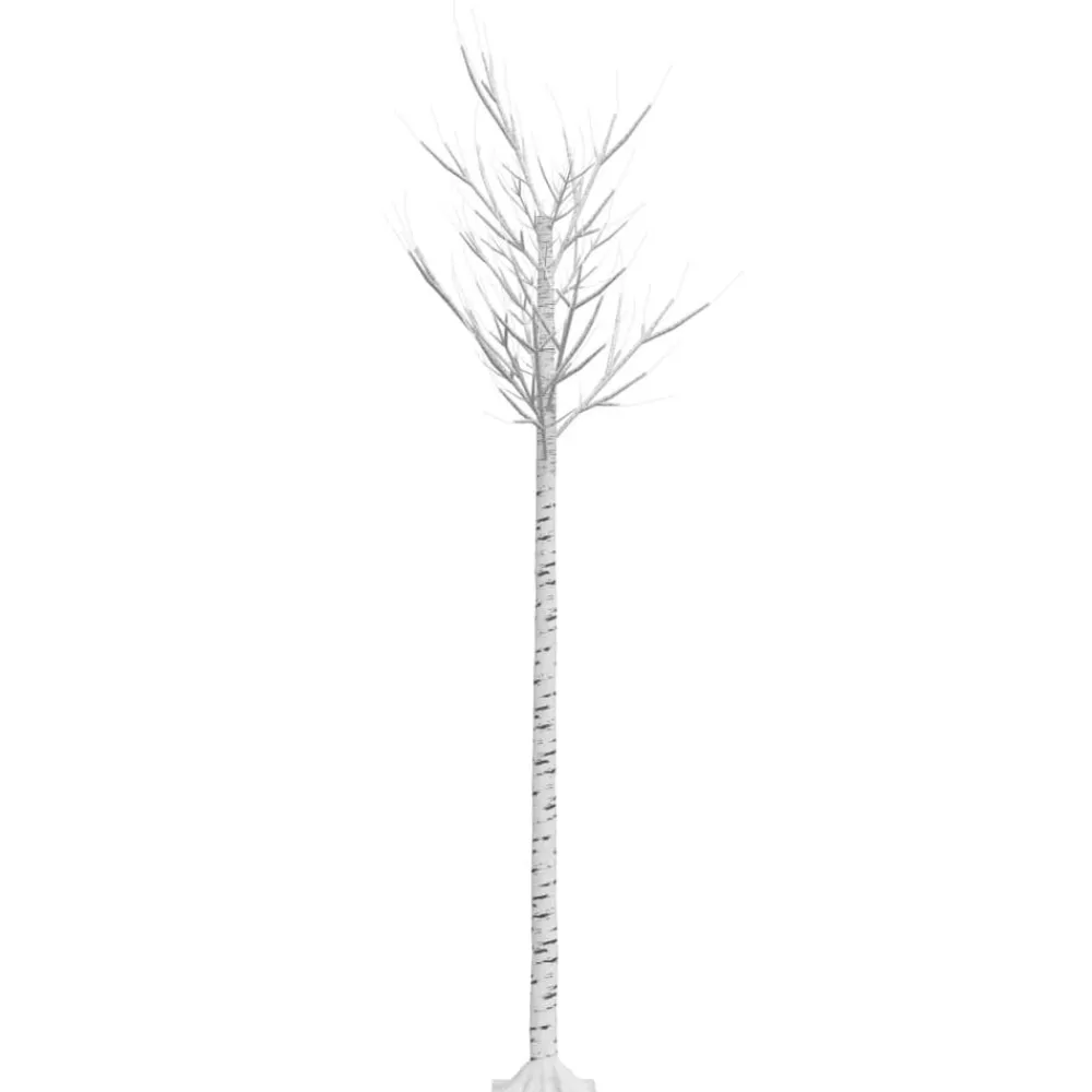 vidaXL Árbol de Navidad LED blanco cálido sauce interior exterior 2,2m Blanco cálido Outlet