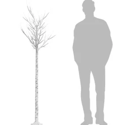 vidaXL Árbol de Navidad LED blanco cálido sauce interior exterior 2,2m Blanco cálido Outlet