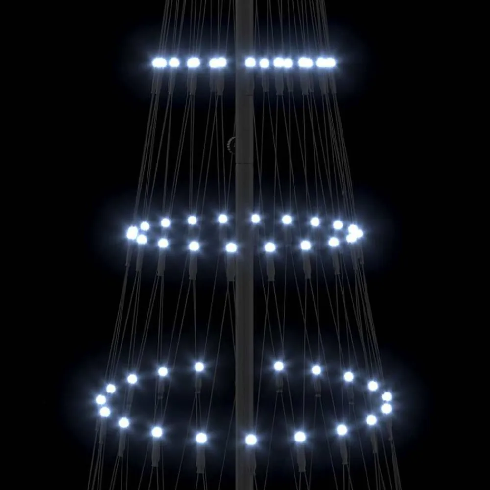 vidaXL Árbol de Navidad LED con 295 LED con soporte Frío 250 cm Metal frío Outlet