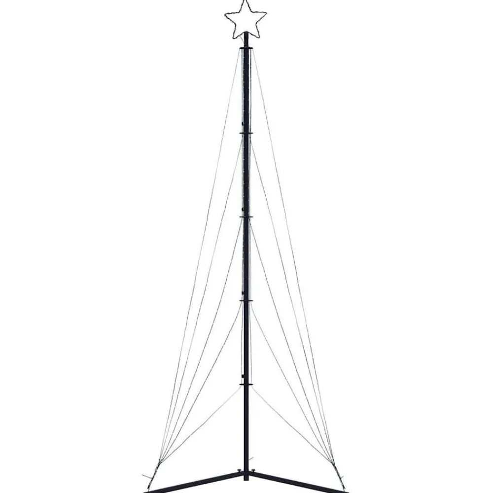 vidaXL Decoración-Árbol de Navidad LED 525 LEDs de colores 302 cm