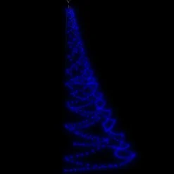 vidaXL Árbol de pared con gancho metálico 720 LED 5 m Azul