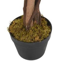 vidaXL Decoración-Árbol de wisteria artificial 560 hojas verde y blanco 80 cm