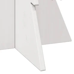 vidaXL Árbol Navidad de adorno madera maciza pino 80 cm Blanco