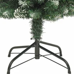 vidaXL Decoración-Árbol Navideño Artificial Delgado con 150 LED Verde y 120 cm