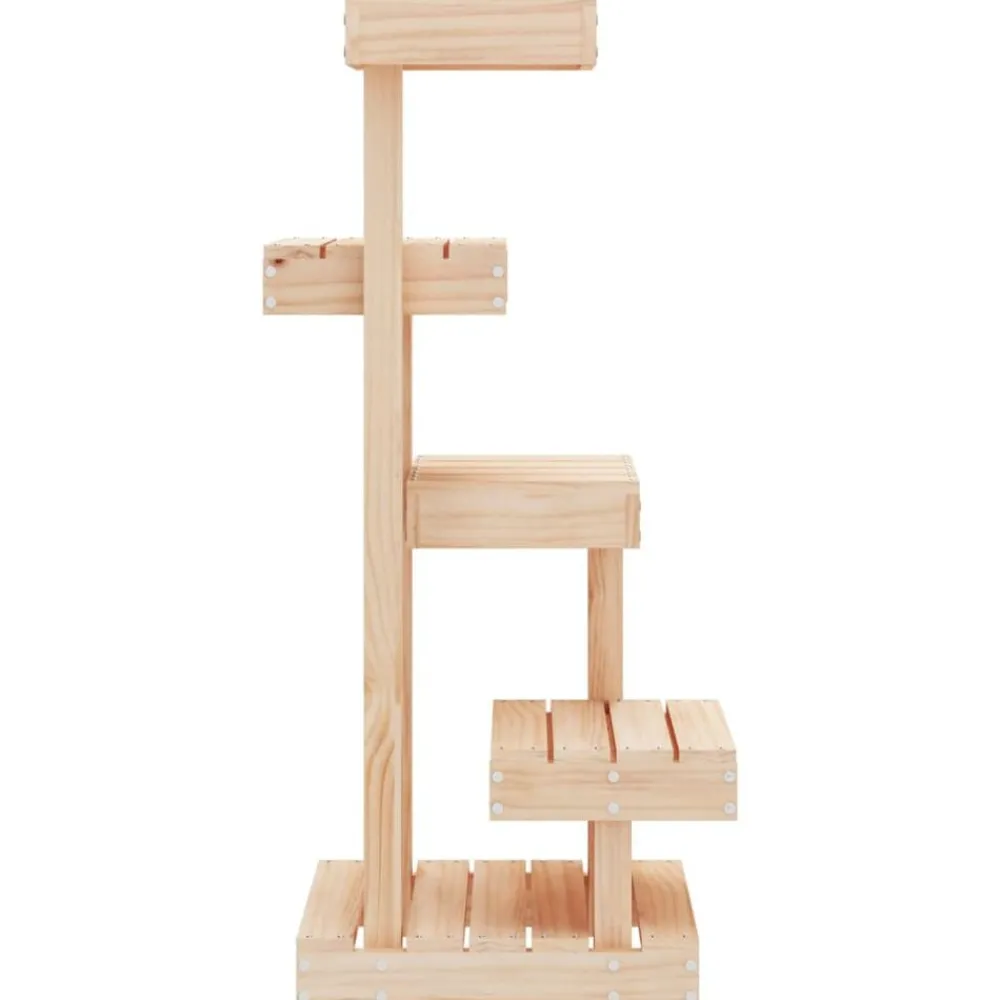 vidaXL Productos Para Mascotas-Árbol para gatos madera maciza de pino 45,5x49x103 cm