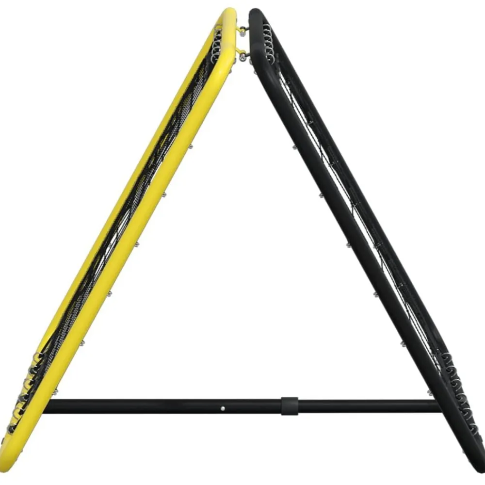 vidaXL Rebotador de doble cara ajustable acero amarillo y negro Clearance