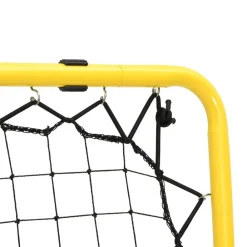 vidaXL Rebotador de doble cara ajustable acero amarillo y negro Clearance