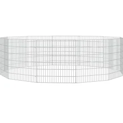 vidaXL Productos Para Mascotas-Recinto animales corral 12 paneles hierro galvanizado 54x60 cm
