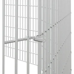 vidaXL Recinto animales corral 10 paneles hierro galvanizado 54x60 cm