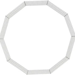 vidaXL Recinto animales corral 10 paneles hierro galvanizado 54x60 cm