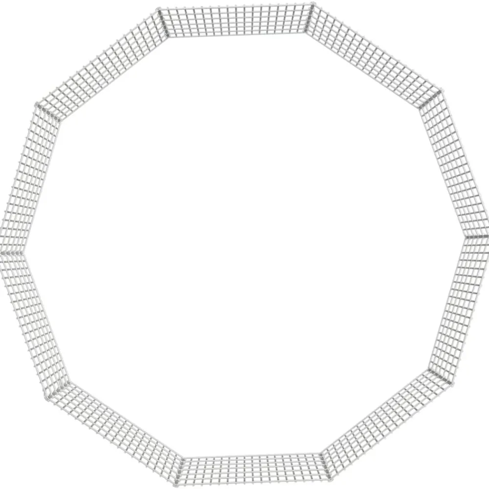 vidaXL Recinto animales corral 10 paneles hierro galvanizado 54x60 cm