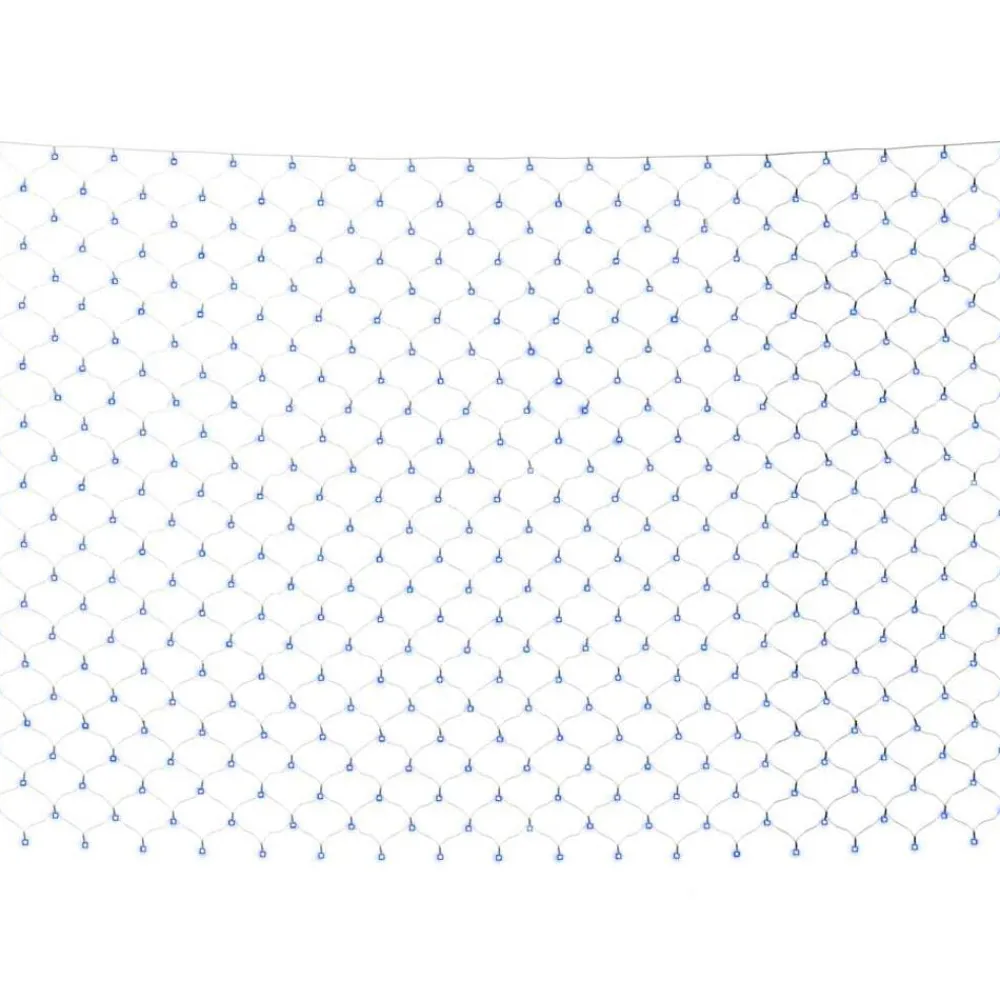 vidaXL Red de luces de Navidad 306 LEDs 3x3 m interior/exterior Azul Discount