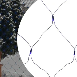 vidaXL Red de luces de Navidad 306 LEDs 3x3 m interior/exterior Azul Discount