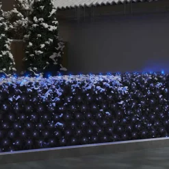 vidaXL Red de luces de Navidad 306 LEDs 3x3 m interior/exterior Azul Discount
