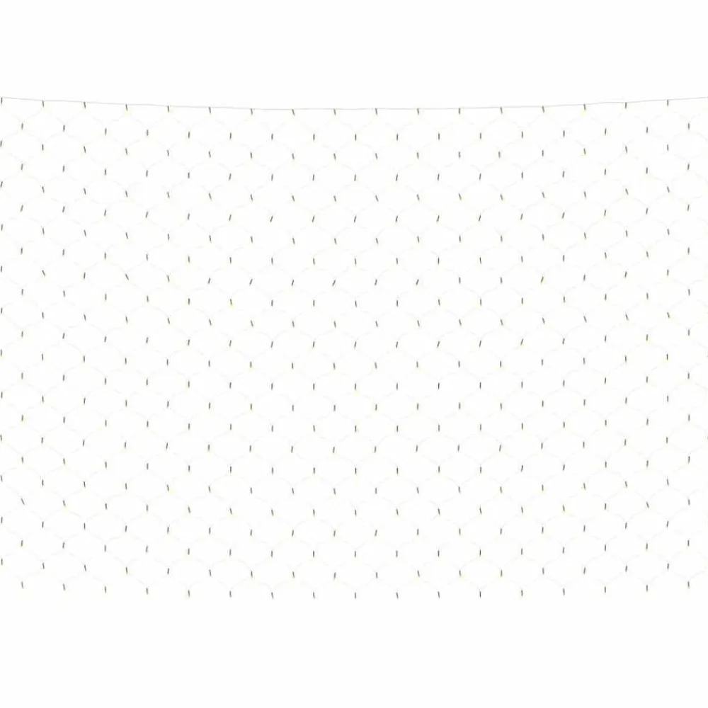 vidaXL Red de luces de Navidad 204 LED blanco cálido 3x2 m Blanco cálido Best