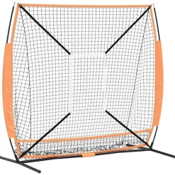 vidaXL Red de práctica de béisbol Manual 180 x 89,5 x 152,5 cm