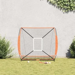 vidaXL Red de práctica de béisbol Manual 180 x 89,5 x 152,5 cm