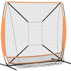 vidaXL Red de práctica de béisbol Manual 180 x 89,5 x 152,5 cm