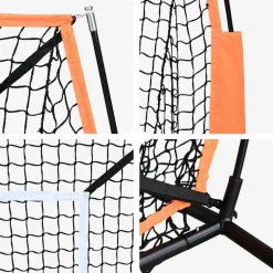 vidaXL Red de práctica de béisbol Manual 180 x 89,5 x 152,5 cm