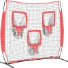 vidaXL Red de práctica de béisbol Negro 214,5 x 89,5 x 181 cm Clearance