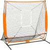vidaXL Equipamiento Para Atletismo-Red de práctica multideporte beisbol negra 174x76x158,5 cm