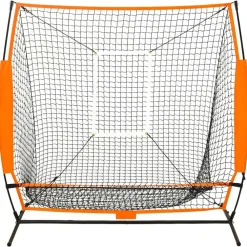 vidaXL Equipamiento Para Atletismo-Red de práctica multideporte beisbol negra 174x76x158,5 cm