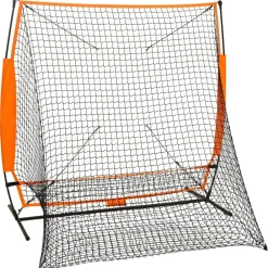 vidaXL Equipamiento Para Atletismo-Red de práctica multideporte beisbol negra 174x76x158,5 cm